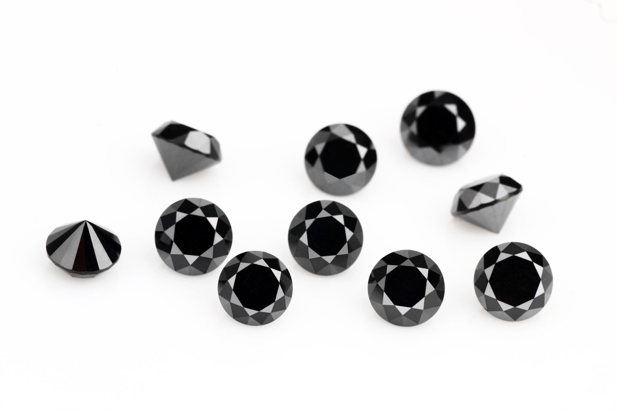 2.25 ct Fancy Black Color Round Cut Diamond for Ring